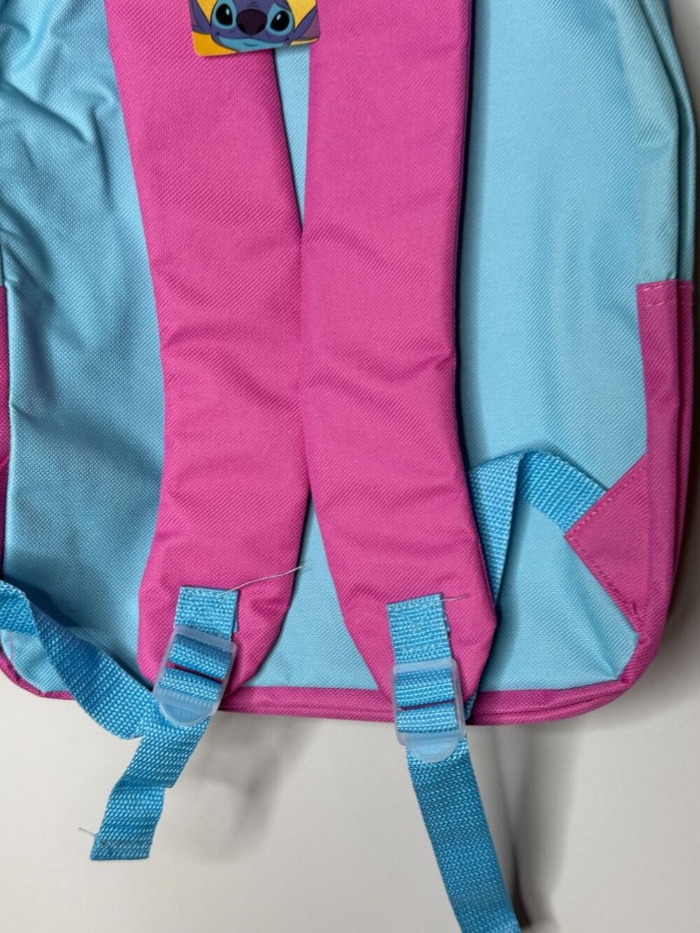 Disney Stitch Angel Kids Blue Pink Floral Backpack NWT - Picture 6 of 6